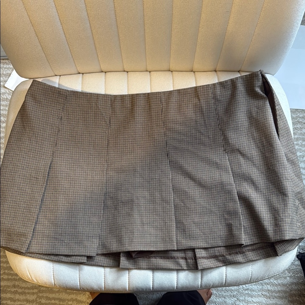 Classic Brown Checkered Skort
